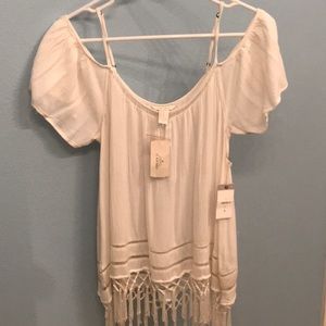 Forever 21 Off the shoulder blouse with straps